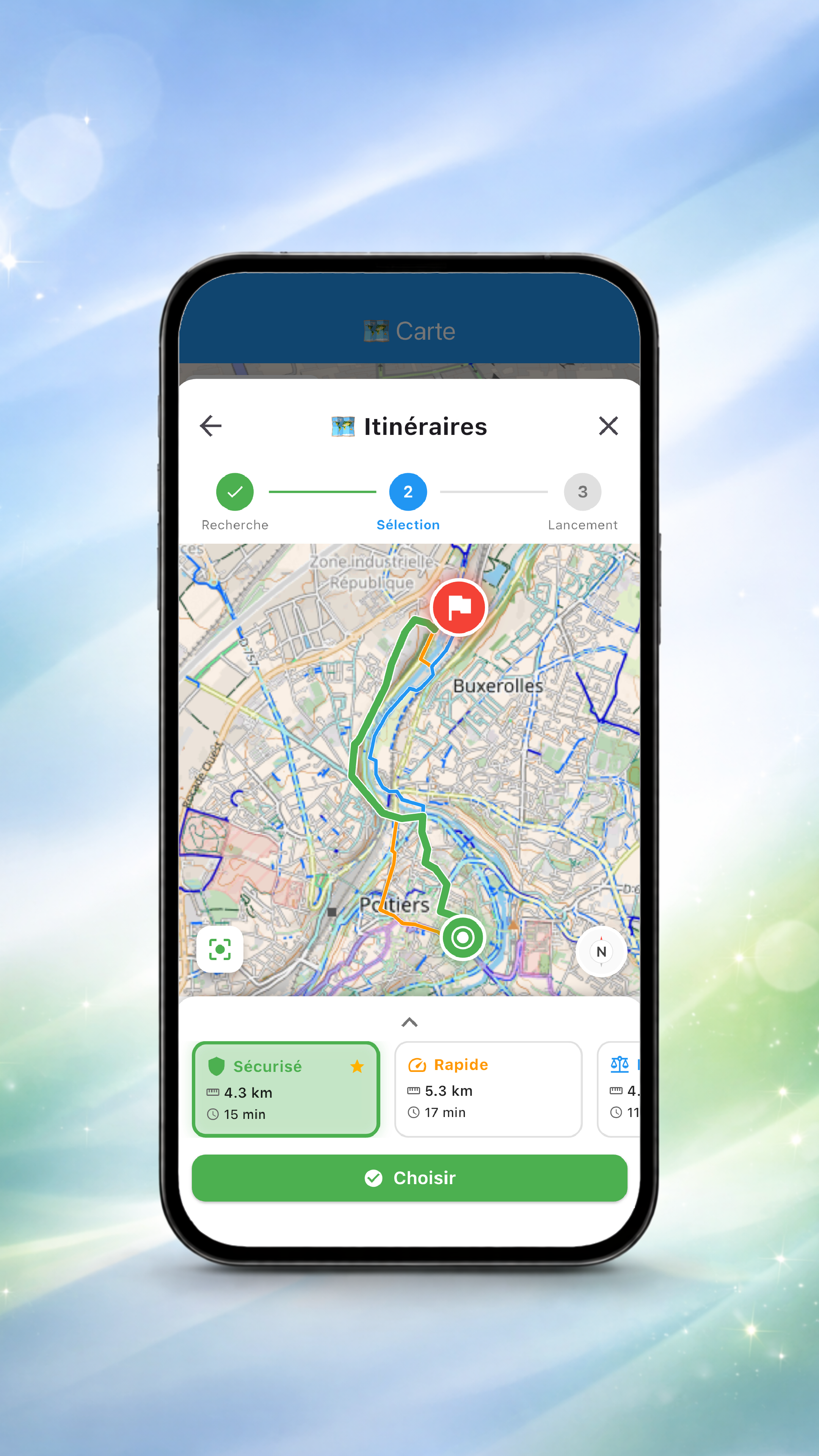 Calcul d'itinéraire BikeGPS